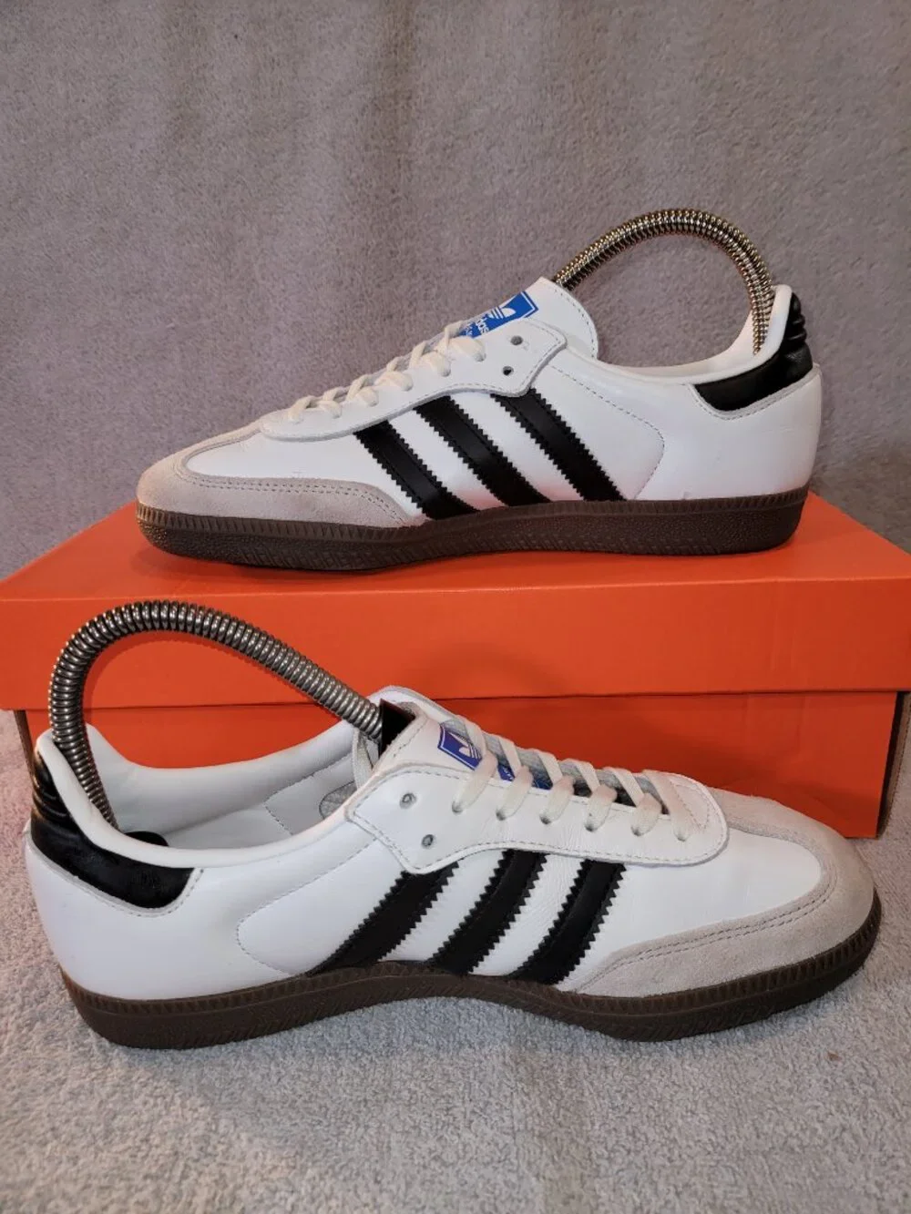 Adidas Samba OG White Black Gum Sneakers IE3675 Youth Big Kids Size 5.5 (#1781)